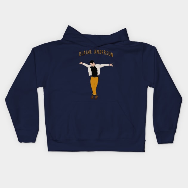 Blaine Anderson Kids Hoodie by byebyesally